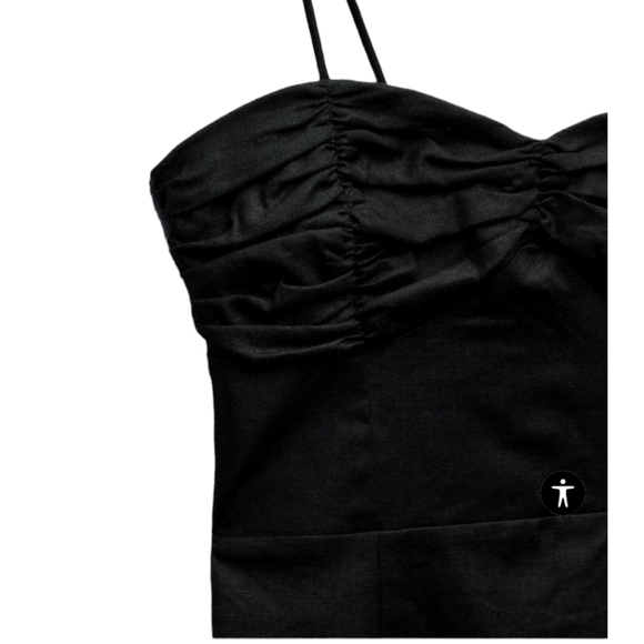 Zara NWT Linen Blend Midi dress Size small - Picture 9 of 12